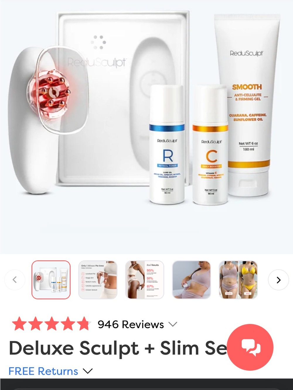 Deluxe Sculpting & Firming Set — White
